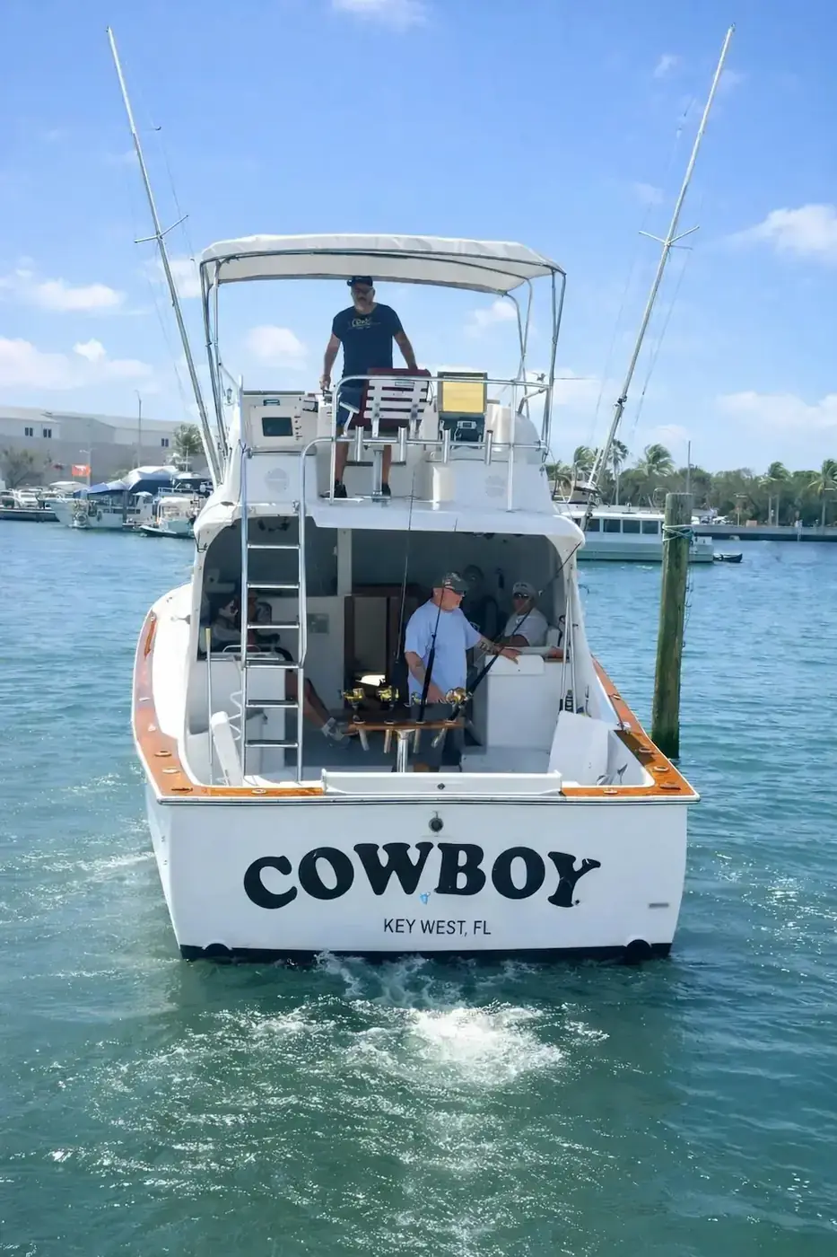 Cowboy – 36' Hatteras fishing charter in Key West