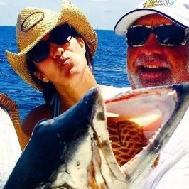 a fish swimming under water